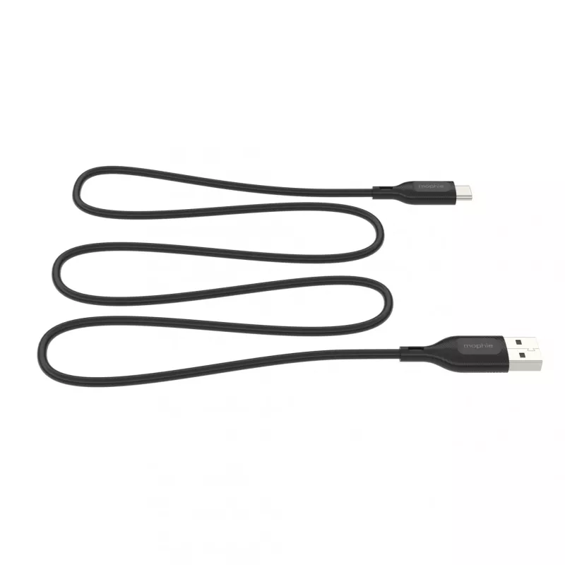 mophie essentials įkrovimo kabeliai | 1 m USB kabelis USB 2.0 USB A USB C juodas
