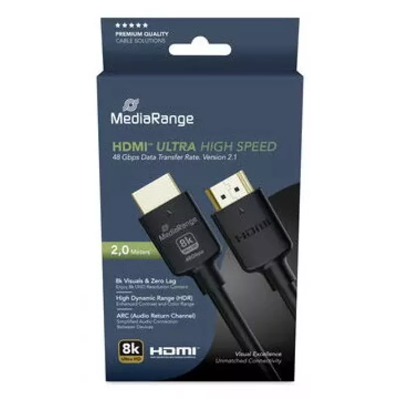 HDMI laidas MediaRange MRCS220 2 m HDMI tipo A kištukas 48 Gbit/s