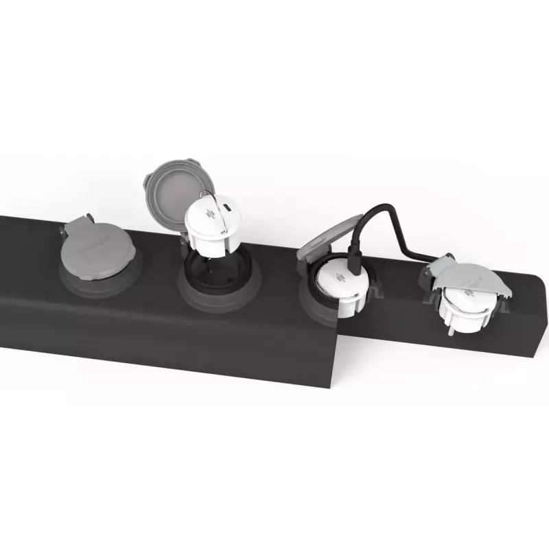 Maitinimo kištuko adapteris, F tipas, C tipas, Brennenstuhl 1508110010, 2,4 A USB
