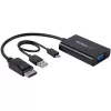 StarTech.com DisplayPort į VGA adapteris su garsu, 0,184 m, 1920 x 1200 pikselių, 1080p, juoda, aktyvus vaizdo keitiklis, 0 - 70 °C