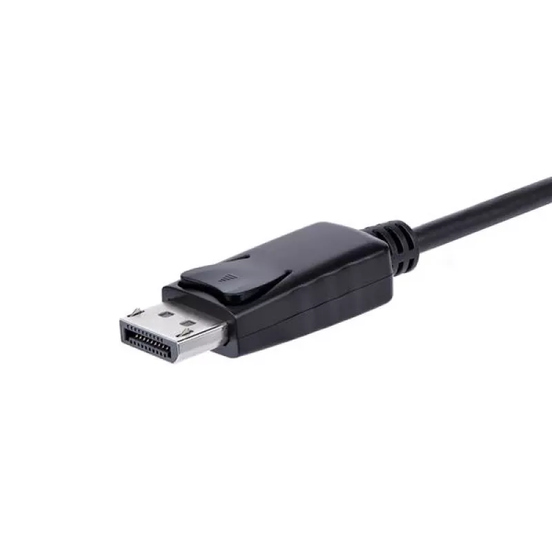 StarTech.com DisplayPort į VGA adapteris su garsu, 0,184 m, 1920 x 1200 pikselių, 1080p, juoda, aktyvus vaizdo keitiklis, 0 - 70 °C