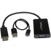 StarTech.com DisplayPort į VGA adapteris su garsu, 0,184 m, 1920 x 1200 pikselių, 1080p, juoda, aktyvus vaizdo keitiklis, 0 - 70 °C