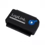 Sąsajos kortelių adapteris LOGILINK AU0006C — USB Type-A į IDE/ATA ir SATA, 1,2 m kabelis, juodas