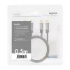 Garsinis kabelis LogiLink CA1201 0,5 m 2 x RCA juodas