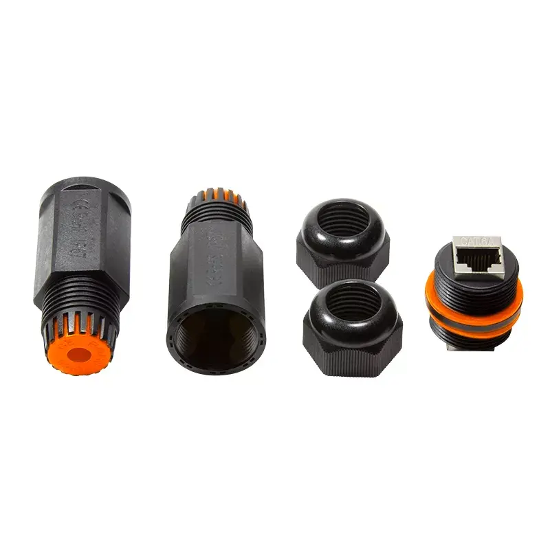 Laido jungtis LogiLink NP0081 2x RJ45 juoda