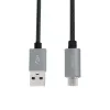 USB laidas LogiLink CU0132 1m USB A – Micro-USB A pilkas