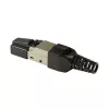 Laidų jungtis LogiLink MP0044 RJ-45 Cat6a 0,5 m nerūdijantis plienas