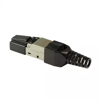 Laidų jungtis LogiLink MP0044 RJ-45 Cat6a 0,5 m nerūdijantis plienas