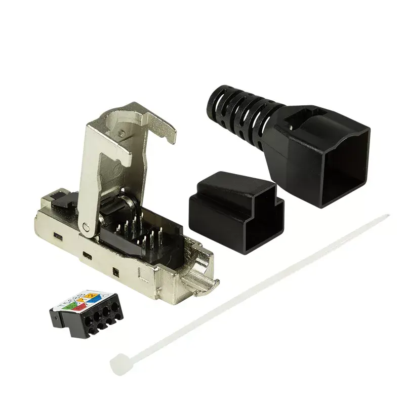 Laidų jungtis LogiLink MP0044 RJ-45 Cat6a 0,5 m nerūdijantis plienas