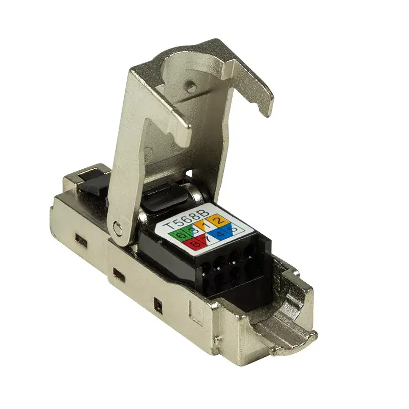 Laidų jungtis LogiLink MP0044 RJ-45 Cat6a 0,5 m nerūdijantis plienas
