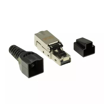 Laidų jungtis LogiLink MP0044 RJ-45 Cat6a 0,5 m nerūdijantis plienas