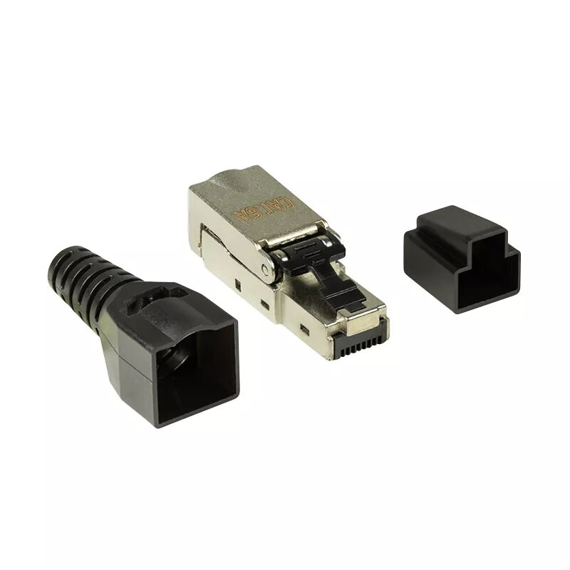 Laidų jungtis LogiLink MP0044 RJ-45 Cat6a 0,5 m nerūdijantis plienas