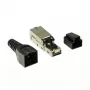Laidų jungtis LogiLink MP0044 RJ-45 Cat6a 0,5 m nerūdijantis plienas