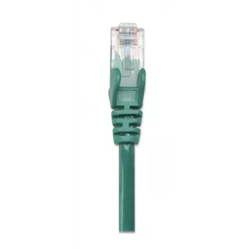 Intellinet tinklo kabelis, Cat5e, 0,5 m, žalias, CCA, U/UTP, PVC, RJ45, paauksuoti kontaktai, bekliūvis, su apsauga, garantija visam eksploatavimo laikui