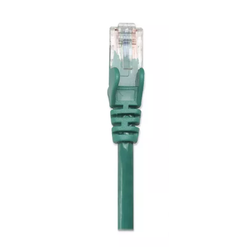 Intellinet tinklo kabelis, Cat5e, 0,5 m, žalias, CCA, U/UTP, PVC, RJ45, paauksuoti kontaktai, bekliūvis, su apsauga, garantija visam eksploatavimo laikui