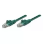 Intellinet tinklo kabelis, Cat5e, 0,5 m, žalias, CCA, U/UTP, PVC, RJ45, paauksuoti kontaktai, bekliūvis, su apsauga, garantija visam eksploatavimo laikui