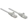 Intellinet tinklo kabelis, Cat5e, 2m, pilkas, CCA, U/UTP, PVC, RJ45, auksuoti kontaktai, bekliūtis, apsauginė įvorė, garantija visam laikui
