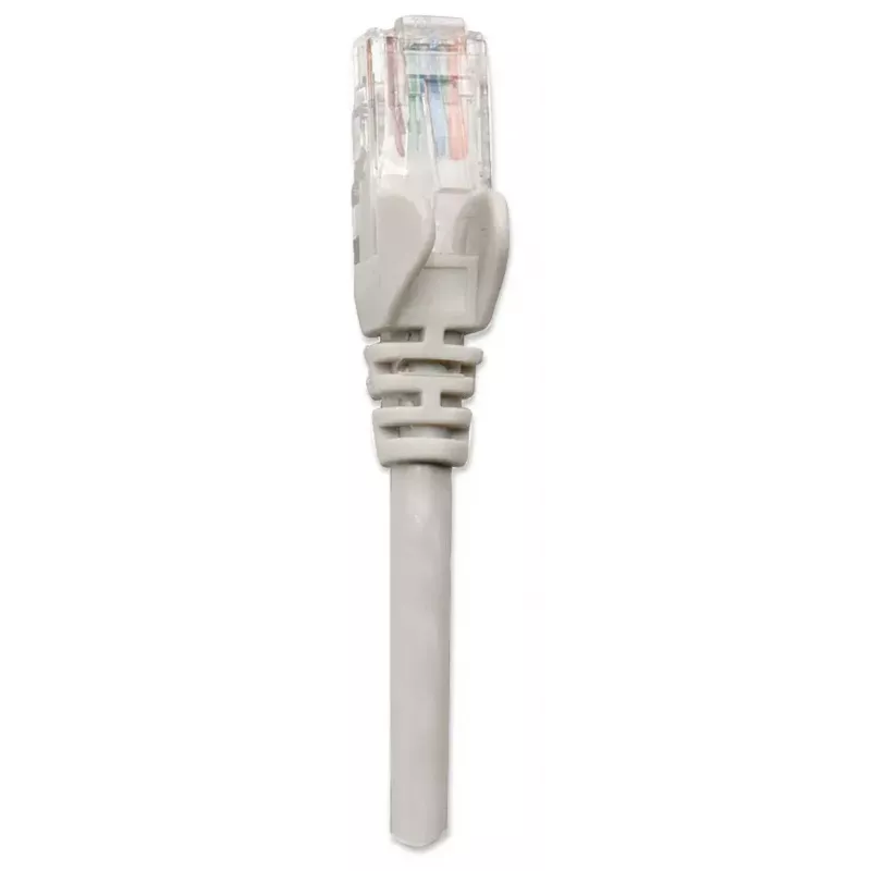 Intellinet tinklo kabelis, Cat5e, 15 m, pilkas, CCA, U/UTP, PVC, RJ45, paauksuoti kontaktai, nesukabinamas, apsaugotas, viso gyvenimo garantija