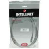 Intellinet tinklo kabelis, Cat5e, 15 m, pilkas, CCA, U/UTP, PVC, RJ45, paauksuoti kontaktai, nesukabinamas, apsaugotas, viso gyvenimo garantija