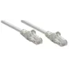 Intellinet tinklo kabelis, Cat5e, 15 m, pilkas, CCA, U/UTP, PVC, RJ45, paauksuoti kontaktai, nesukabinamas, apsaugotas, viso gyvenimo garantija
