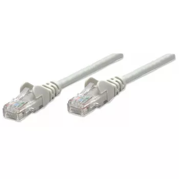 Intellinet tinklo kabelis, Cat5e, 15 m, pilkas, CCA, U/UTP, PVC, RJ45, paauksuoti kontaktai, nesukabinamas, apsaugotas, viso gyvenimo garantija