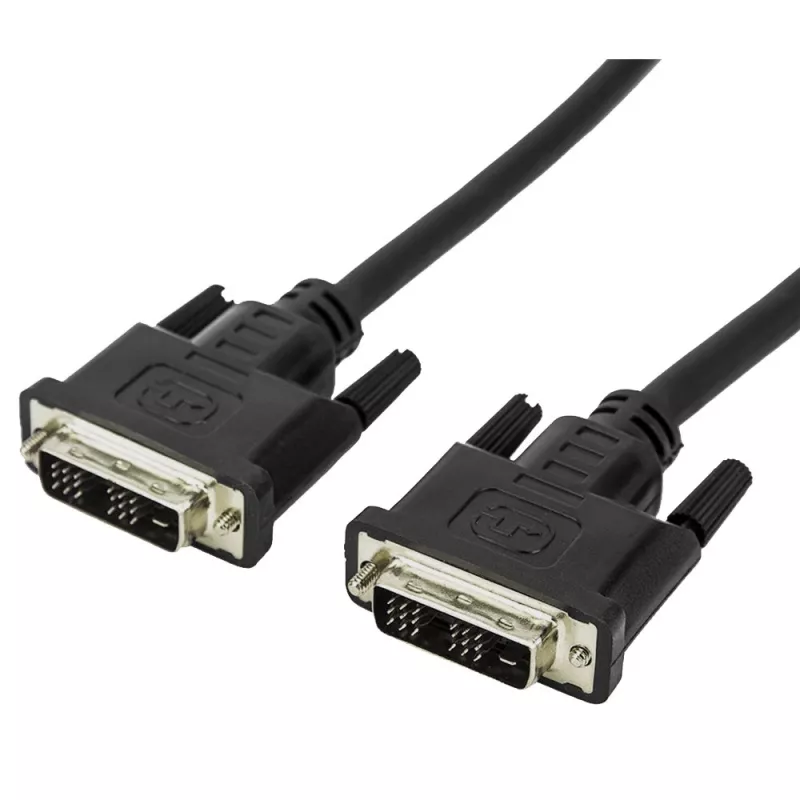 DVI laidas Techly ICOC-DVI-8050 5 m DVI-D Juoda