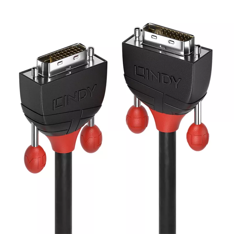 Lindy 2m DVI-D Dual Link kabelis, juodas