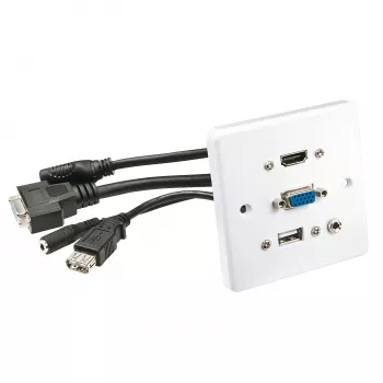 Priekinė panelė Lindy Multi AV 60220 HDMI VGA USB A 3,5 mm