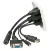 Priekinė panelė Lindy Multi AV 60220 HDMI VGA USB A 3,5 mm