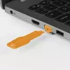 Lindy RJ45 prievado užrakto raktas oranžinis modelis 47896 — RJ45 prievado saugumo raktas tinklo užraktams