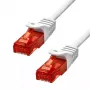 Ethernet kabelis ProXtend CAT6 RJ-45 U/UTP 7M White