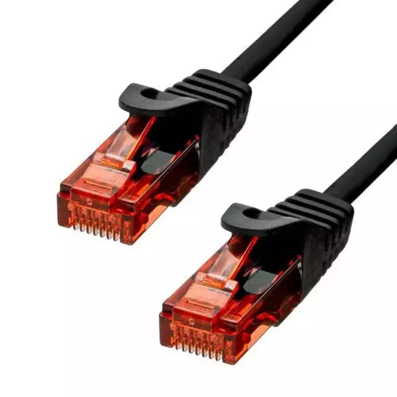 Ethernet kabelis ProXtend CAT6 RJ-45 U/UTP 7m Juoda