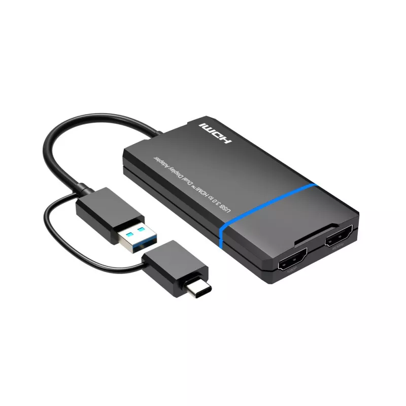 Microconnect USB 3.1 Type-C to HDMI adapteris MC-USB3.1CHDMIX2-2IN1