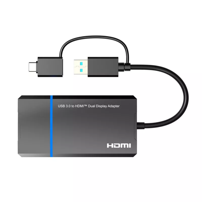 Microconnect USB 3.1 Type-C to HDMI adapteris MC-USB3.1CHDMIX2-2IN1