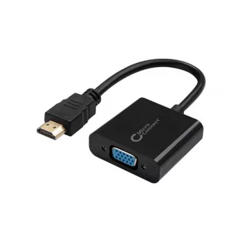 Microconnect HDMVGA1B vaizdo kabelio adapteris 0,15 m HDMI A tipo (standartinis) VGA (D-Sub) juodas