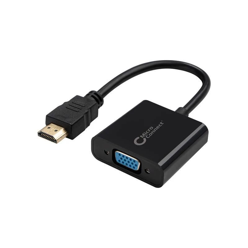 Microconnect HDMVGA1B vaizdo kabelio adapteris 0,15 m HDMI A tipo (standartinis) VGA (D-Sub) juodas