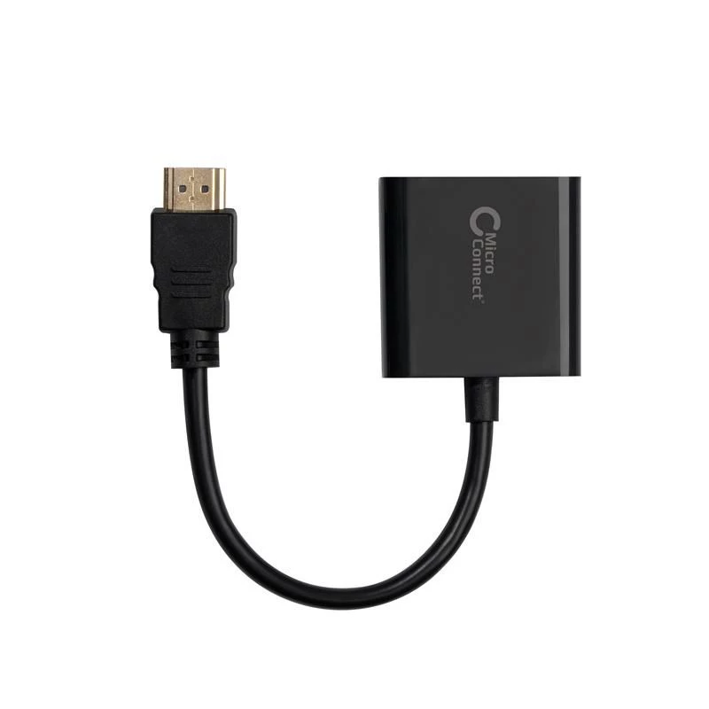 Microconnect HDMVGA1B vaizdo kabelio adapteris 0,15 m HDMI A tipo (standartinis) VGA (D-Sub) juodas