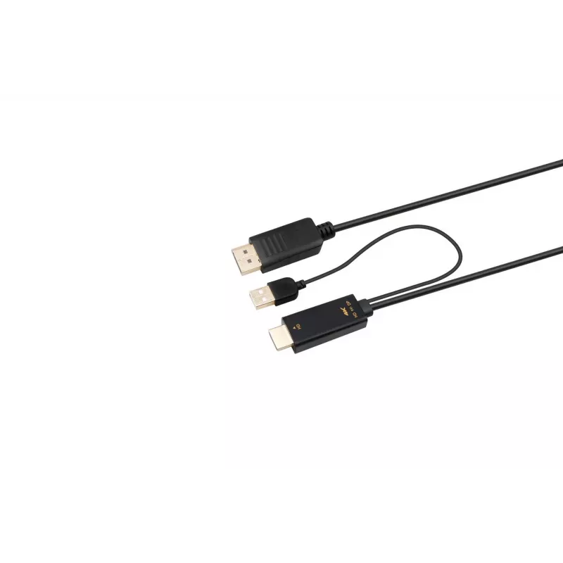 Microconnect HDMI-DP-CON3 vaizdo kabelio adapteris 3 m HDMI A tipo (standartinis) DisplayPort juodas