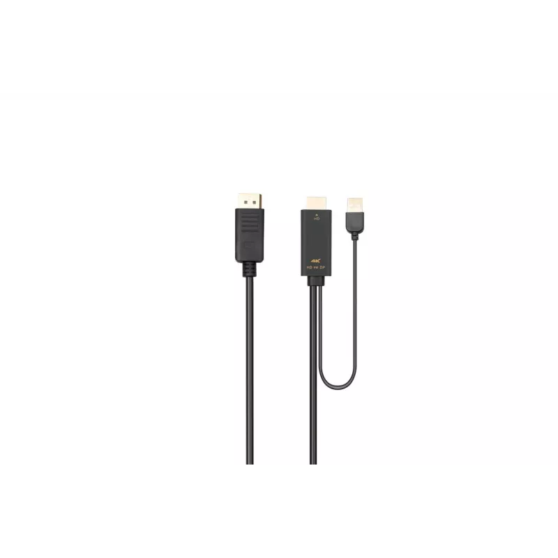 Microconnect HDMI-DP-CON3 vaizdo kabelio adapteris 3 m HDMI A tipo (standartinis) DisplayPort juodas