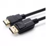 Microconnect MC-DP-HDMI-500 vaizdo kabelio adapteris, 5 m, DisplayPort, juodas