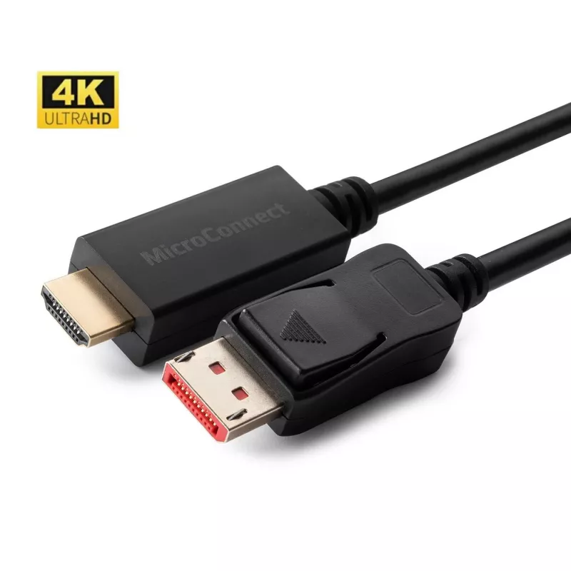 Microconnect MC-DP-HDMI-2004K vaizdo kabelio adapteris 2 m DisplayPort Juoda
