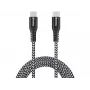 USB-C laidas Sandberg Survivor 2M 100W juoda balta
