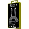 USB-C laidas Sandberg Survivor 2M 100W juoda balta