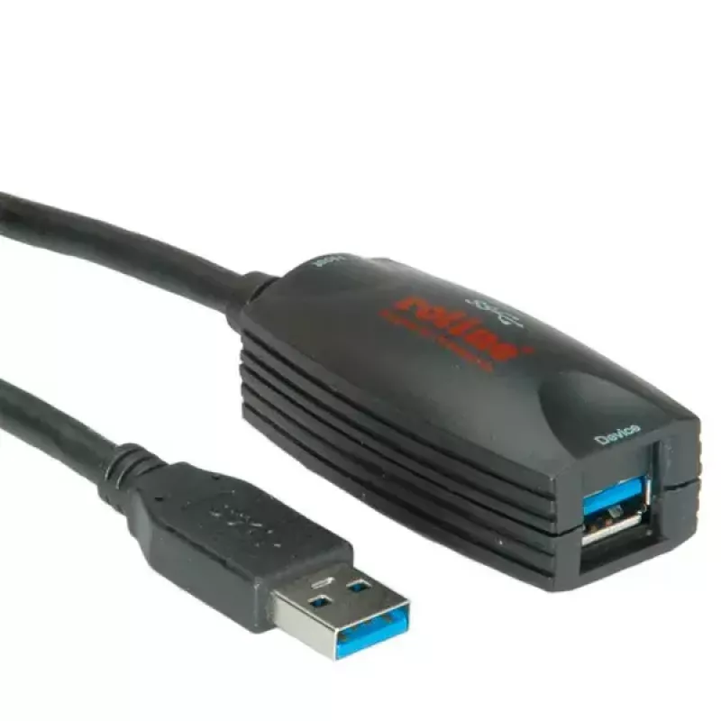 USB 3.0 aktyvus kartotuvinis kabelis ROLINE 12.04.1096 5 m
