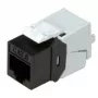 Keystone Jack ROLINE Cat.6/Class E plonas RJ-45 Neekranuotas Juodas