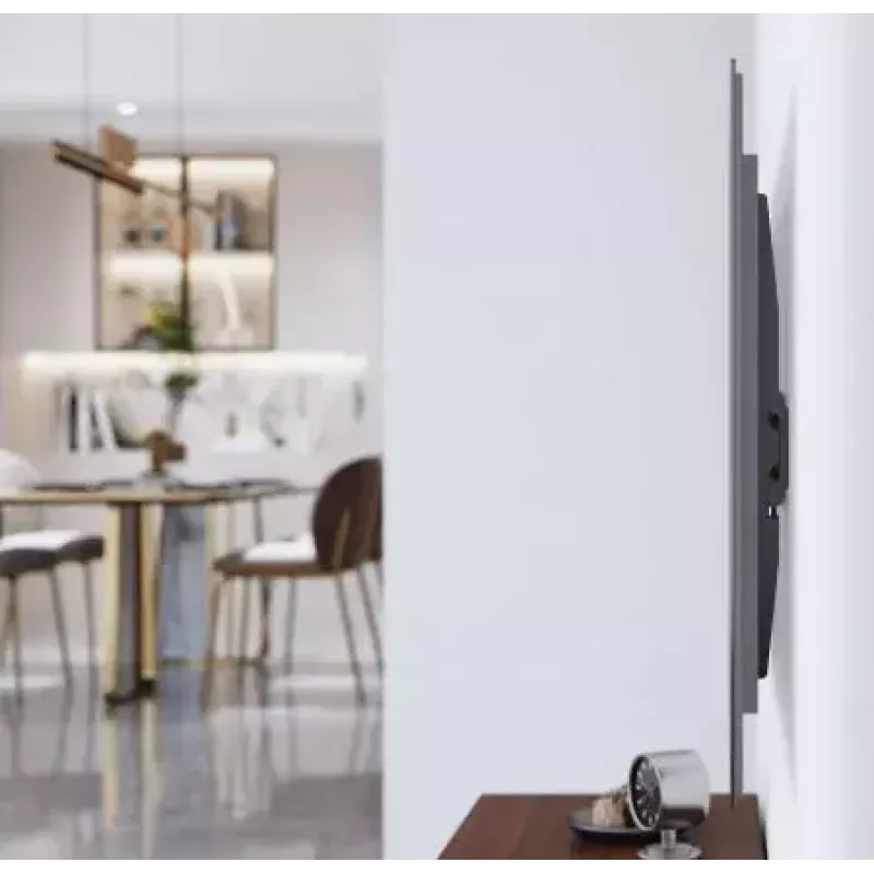 Manhattan TV ir monitoriaus laikiklis, sieninis, fiksuotas, žemo profilio, 1 ekranui 32–55 col., juodas, VESA 75x75 iki 400x400 mm, maks. 45 kg