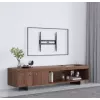 Manhattan TV ir monitoriaus laikiklis, sieninis, fiksuotas, žemo profilio, 1 ekranui 32–55 col., juodas, VESA 75x75 iki 400x400 mm, maks. 45 kg
