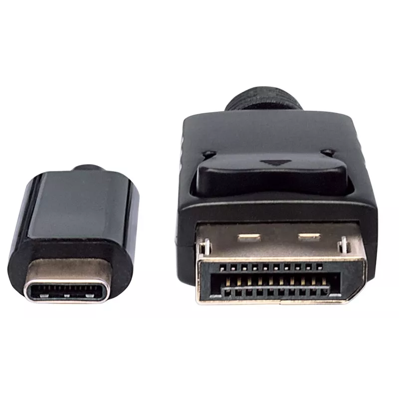 Manhattan USB-C į DisplayPort laidas, 4K@60Hz, 1m, vyriškas į vyrišką, juodas, nebidirekcinis, trejų metų garantija, atitinka CDP2DP1MBD