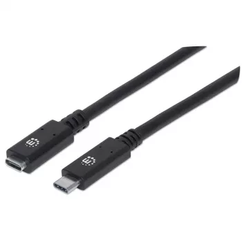 USB-C ilginamasis kabelis Manhattan 50cm Iš vyriškos į moterišką