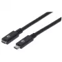 USB-C ilginamasis kabelis Manhattan 50cm Iš vyriškos į moterišką